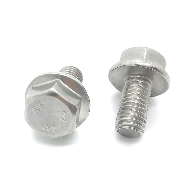 DIN6921 ষড়ভুজ ফ্ল্যাঞ্জ বোল্ট বিনা সেরেটেড